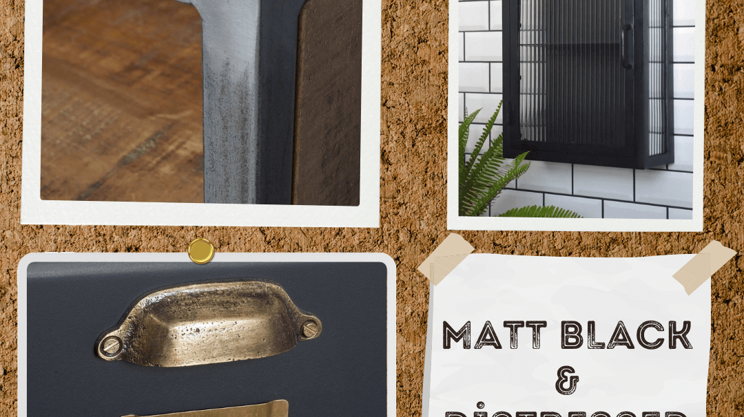 Discover the Latest Furniture Trends: Embrace Matt Black and Distressed Metal