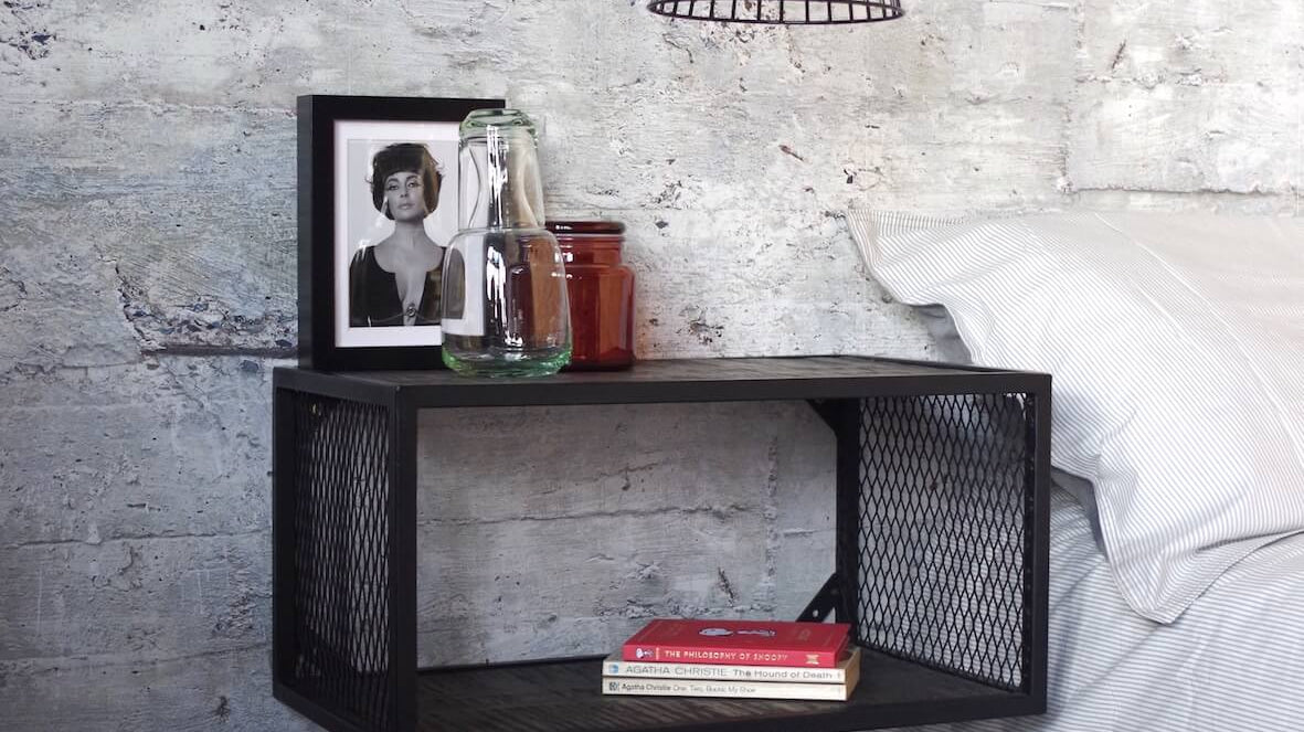 Using mesh to create a stylish industrial interior.