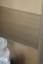 Industrial Fluted Glass Bathroom Cabinet - Antique Brass