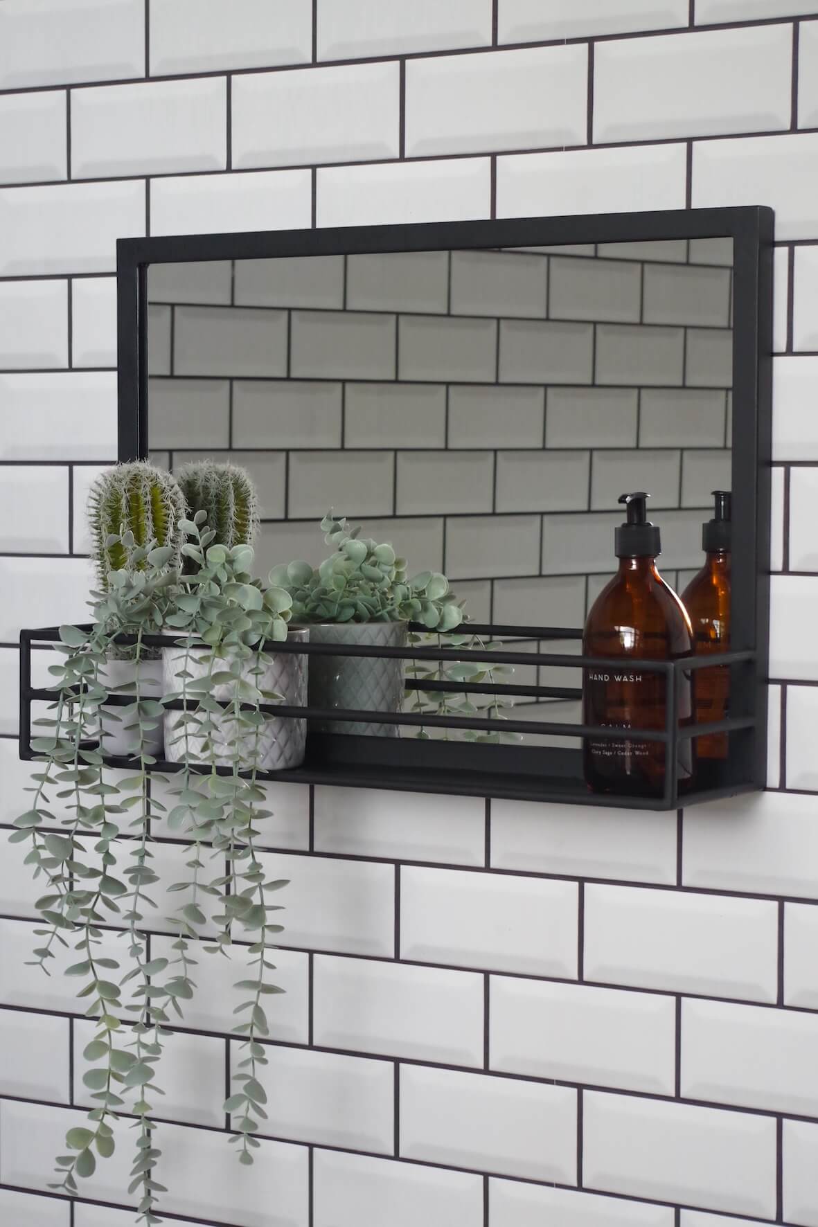 Industrial Landscape Mirror - Matt Black