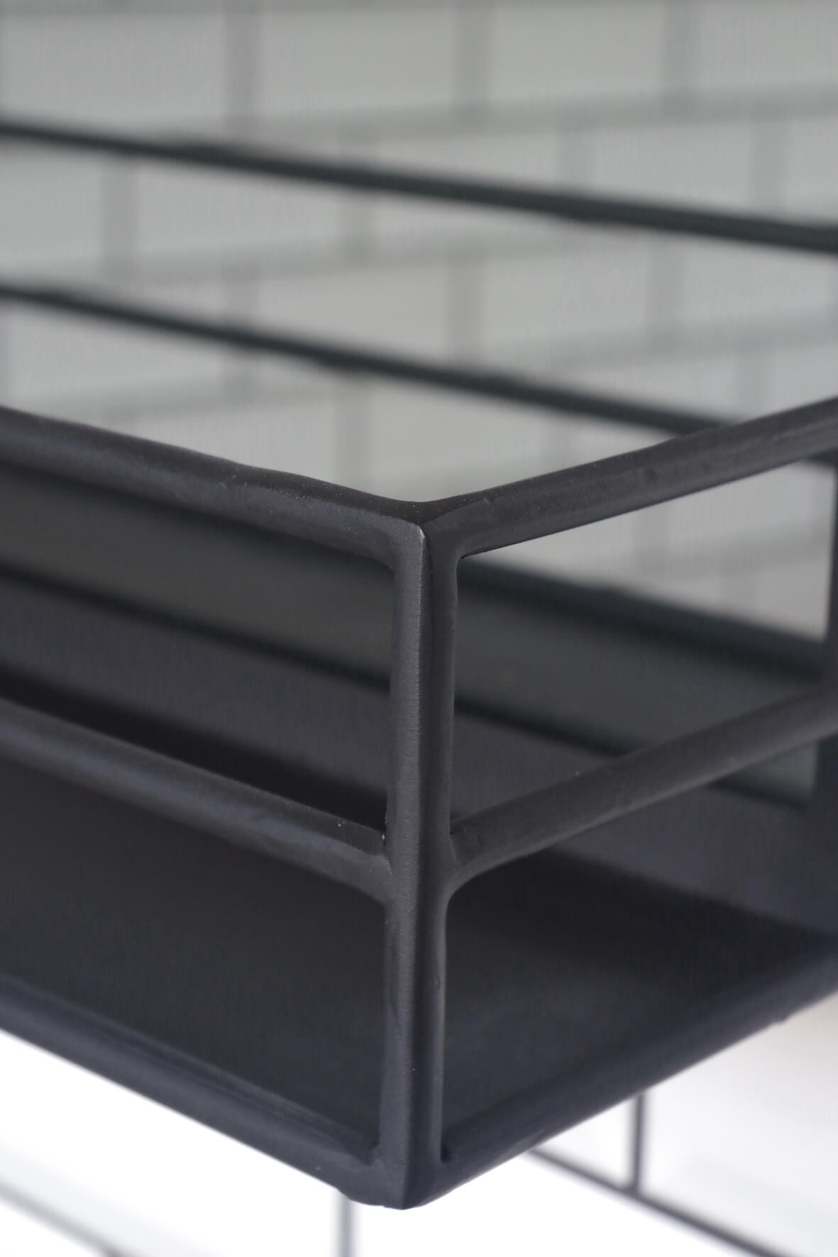 Industrial Portrait Mirror - Matt Black