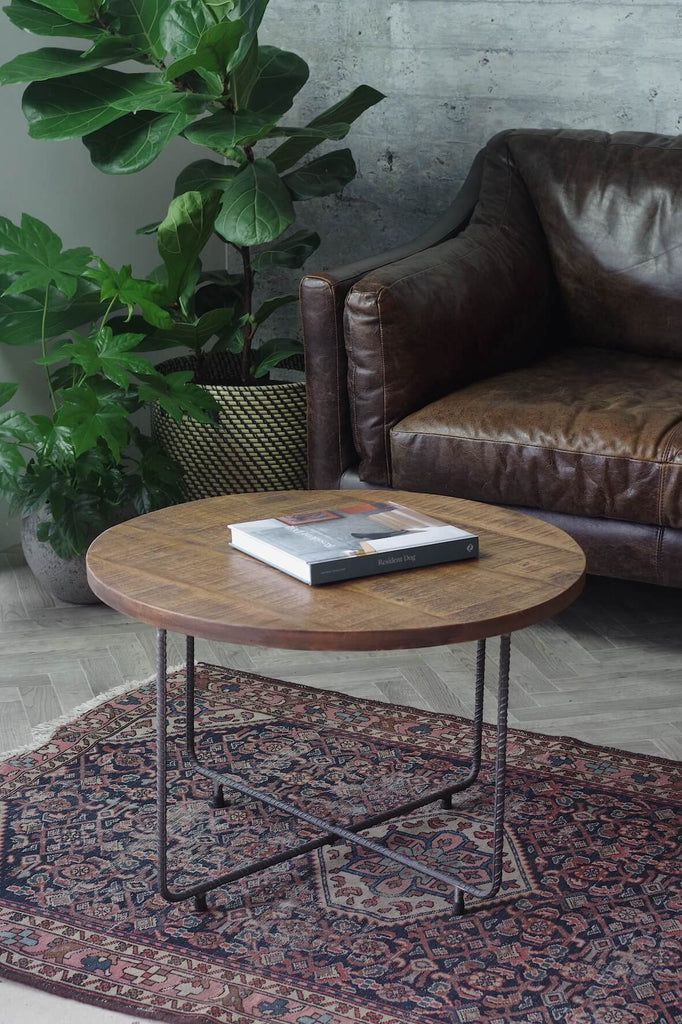 Industrial Rebar Round Coffee Table