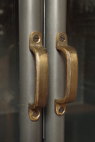 Low Industrial Display Cabinet handles