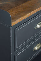 Vintage Industrial Style Desk details