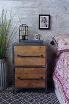 Saw Cut Bedside Table
