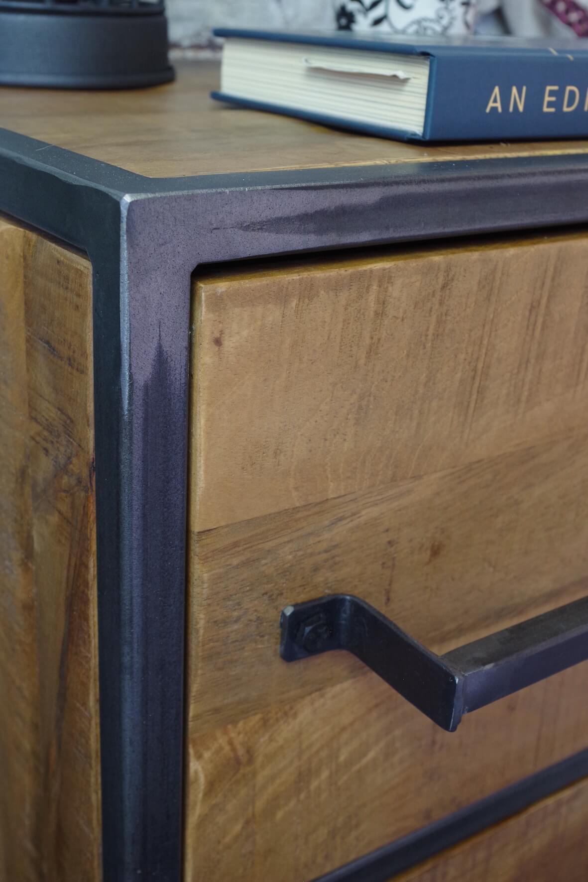 Saw Cut Bedside Table