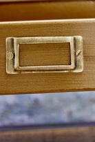 3 Tier Wall Shelf - Antique Gold freestanding label holder