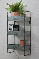 3 Tier Wall Shelf - Galvanised