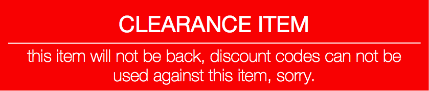 Clearance item