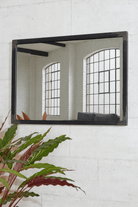 Distressed Metal Landscape Mirror