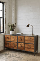 Industrial Style 8 Drawer Haberdashery Sideboard