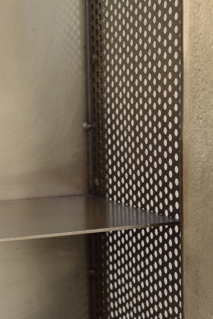 Industrial Mirrored Wall Cabinet Antique Brass | Vincent and Barn