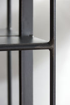 Industrial Mirror with Display Shelves - Distressed close up of shelf