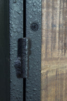 Industrial Narrow Bookcase with Cupboard and Drawer