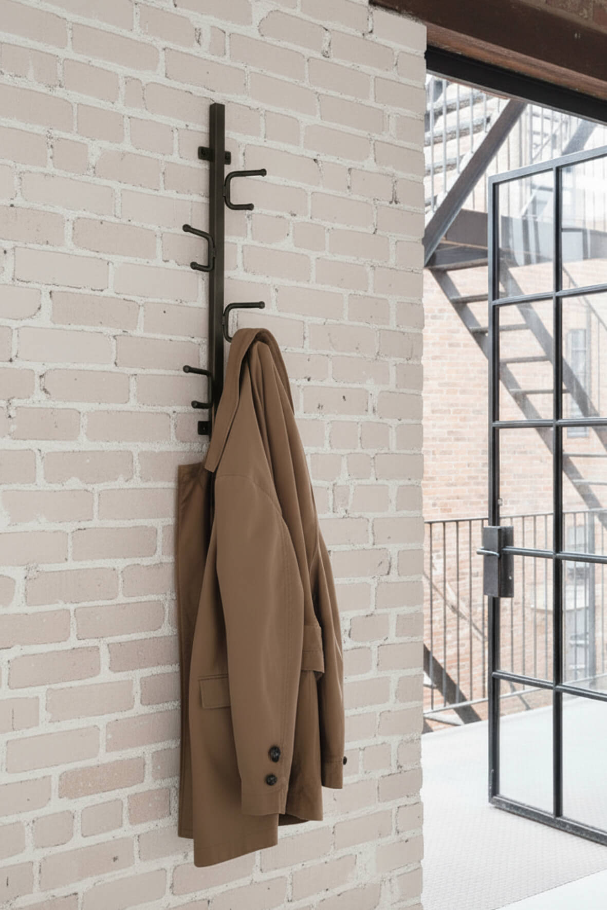 Distressing Rails Industrial Vertical Hook Rail Distressed | Vincent and Barn