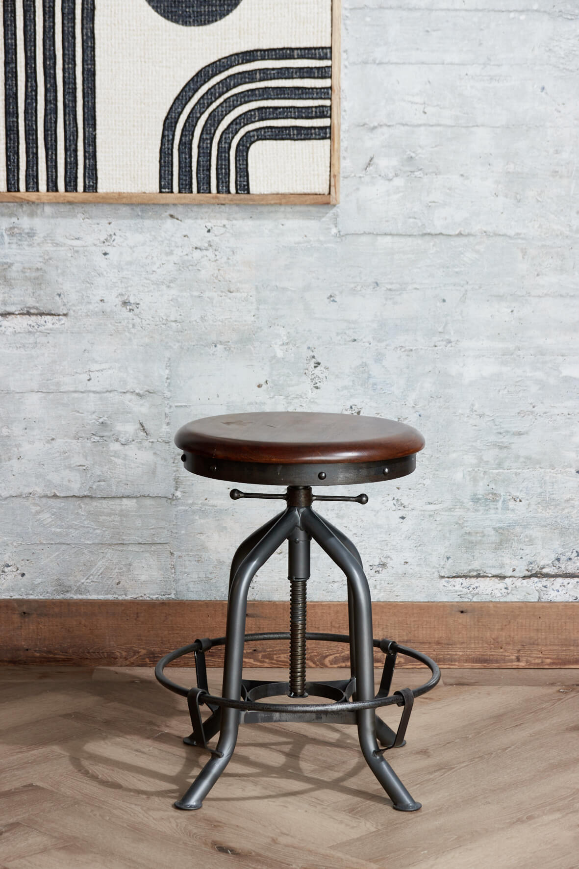 Industrial Machine Shop Swivel Stool | Vincent and Barn