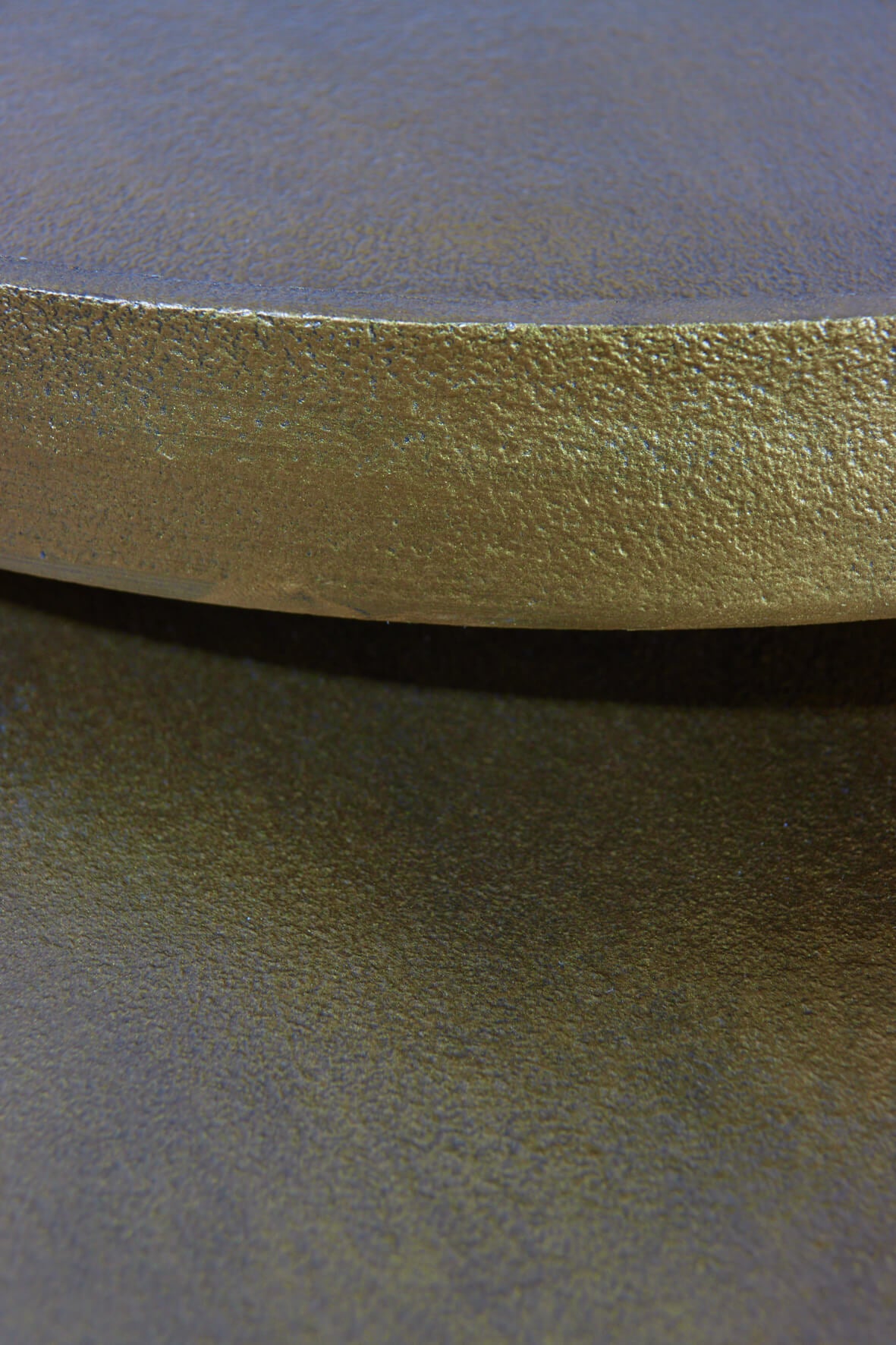 Nesting Cast Metal Side Tables - Antique Brass Detail 2