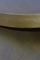 Nesting Cast Metal Side Tables - Antique Brass Detail 2