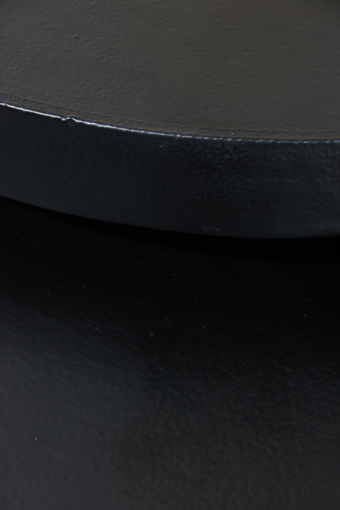 Nesting Cast Metal Side Tables - Matt Black Detail 2