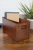 Rivet Narrow Storage Box - Copper