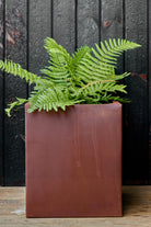 Rusty Iron Square Planter