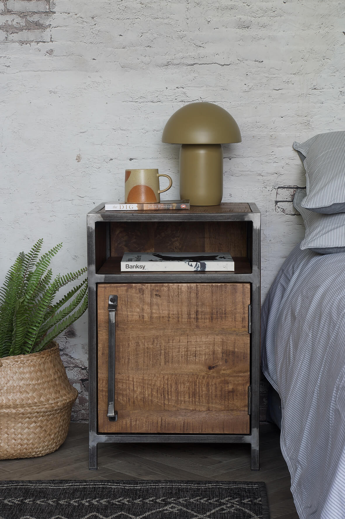 Industrial Style Bedside Tables Vincent and Barn