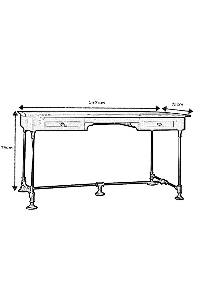 Steampunk Desk - Dimensions