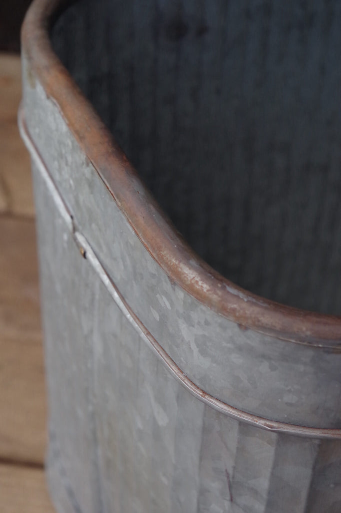 Galvanised Fluted Rectangular Trough Planter