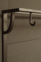Industrial metal and wood Hall Stand. Shoe cupboard and hooks for coats. 