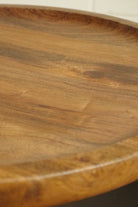 Set of 2 Round Tables. Industrial style made from metal and sold wood.